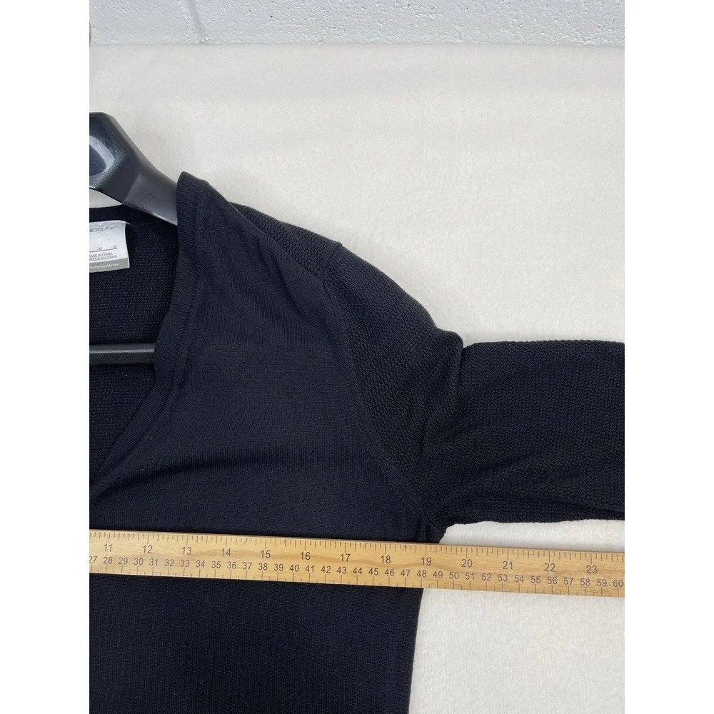 Nike Golf Womens Medium M Black  Button Cardigan Sweater‎ Breathable